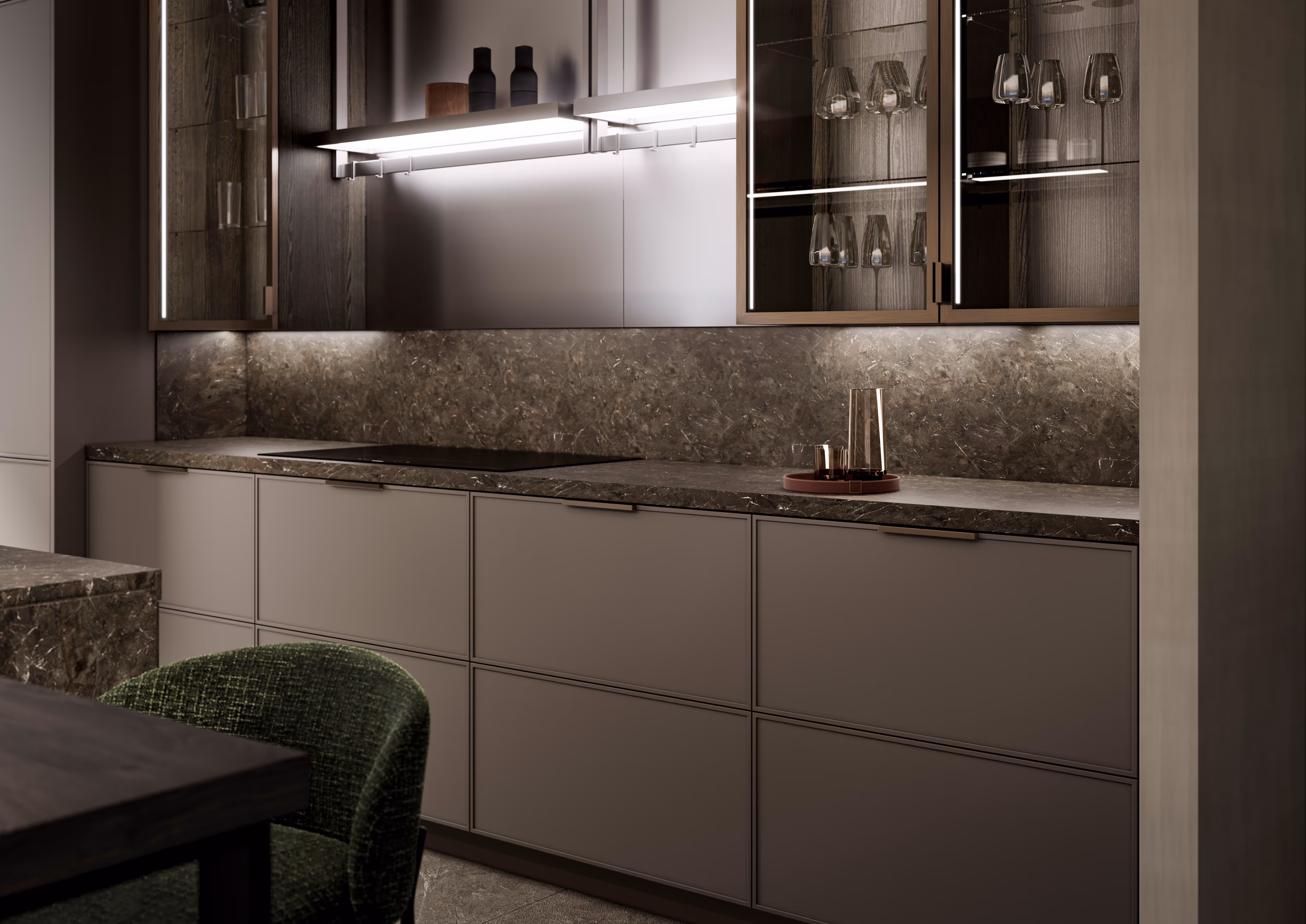 Leicht bespoke German kitchen by Anthony Lawrence Interiors, Saddleworth