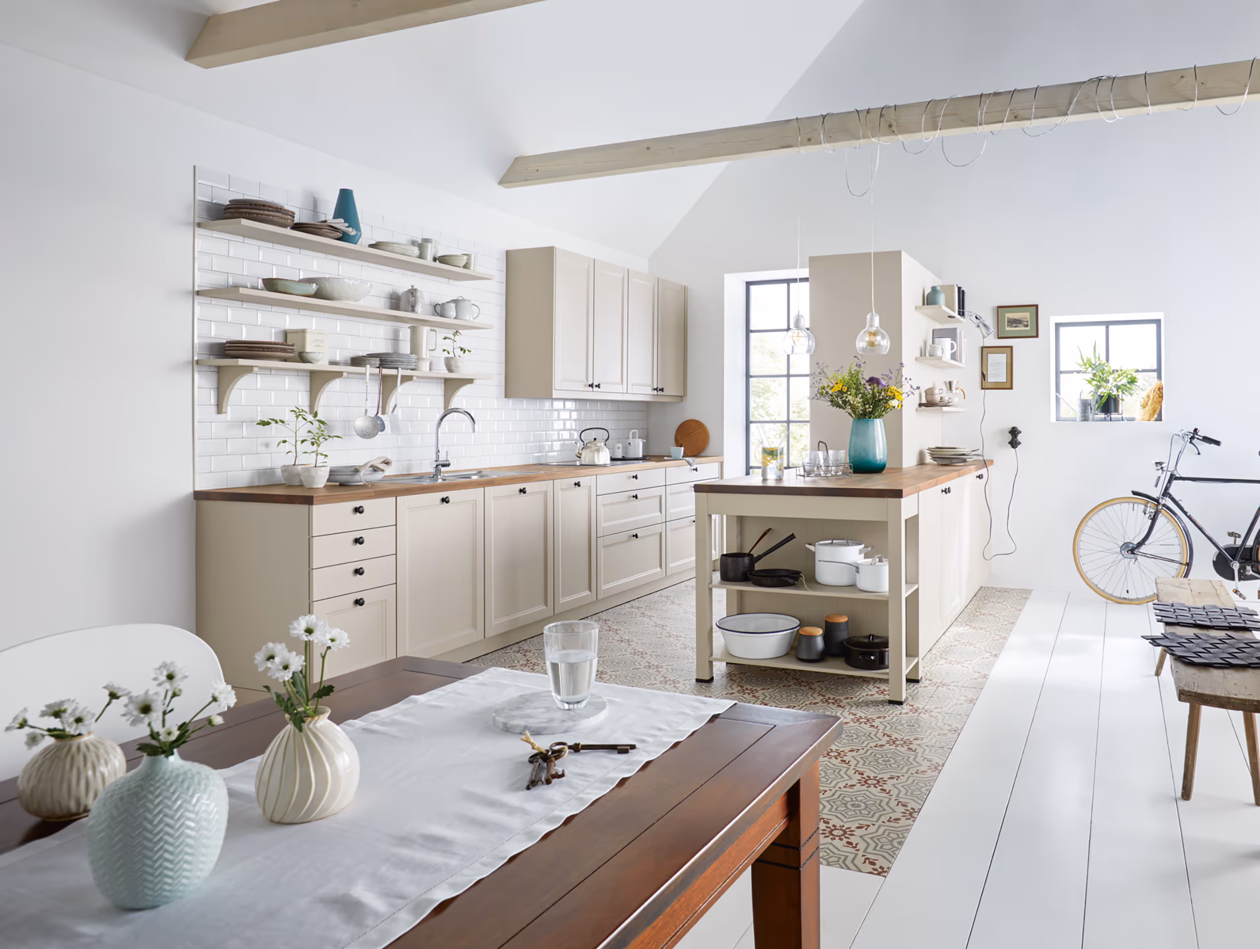 Kitchen installation nearing completion