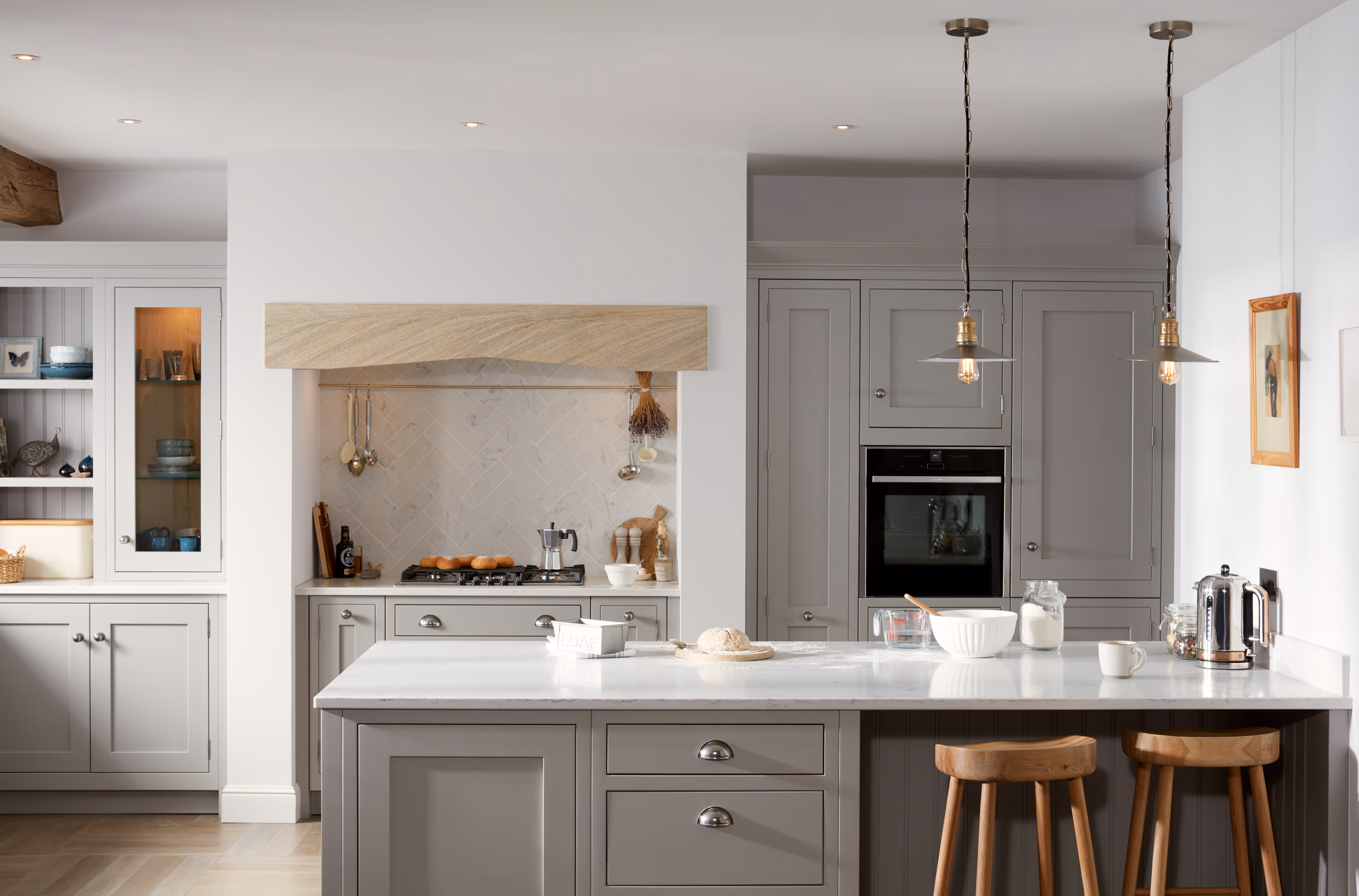 1909 Shaker bespoke kitchen by Anthony Lawrence Interiors, Saddleworth