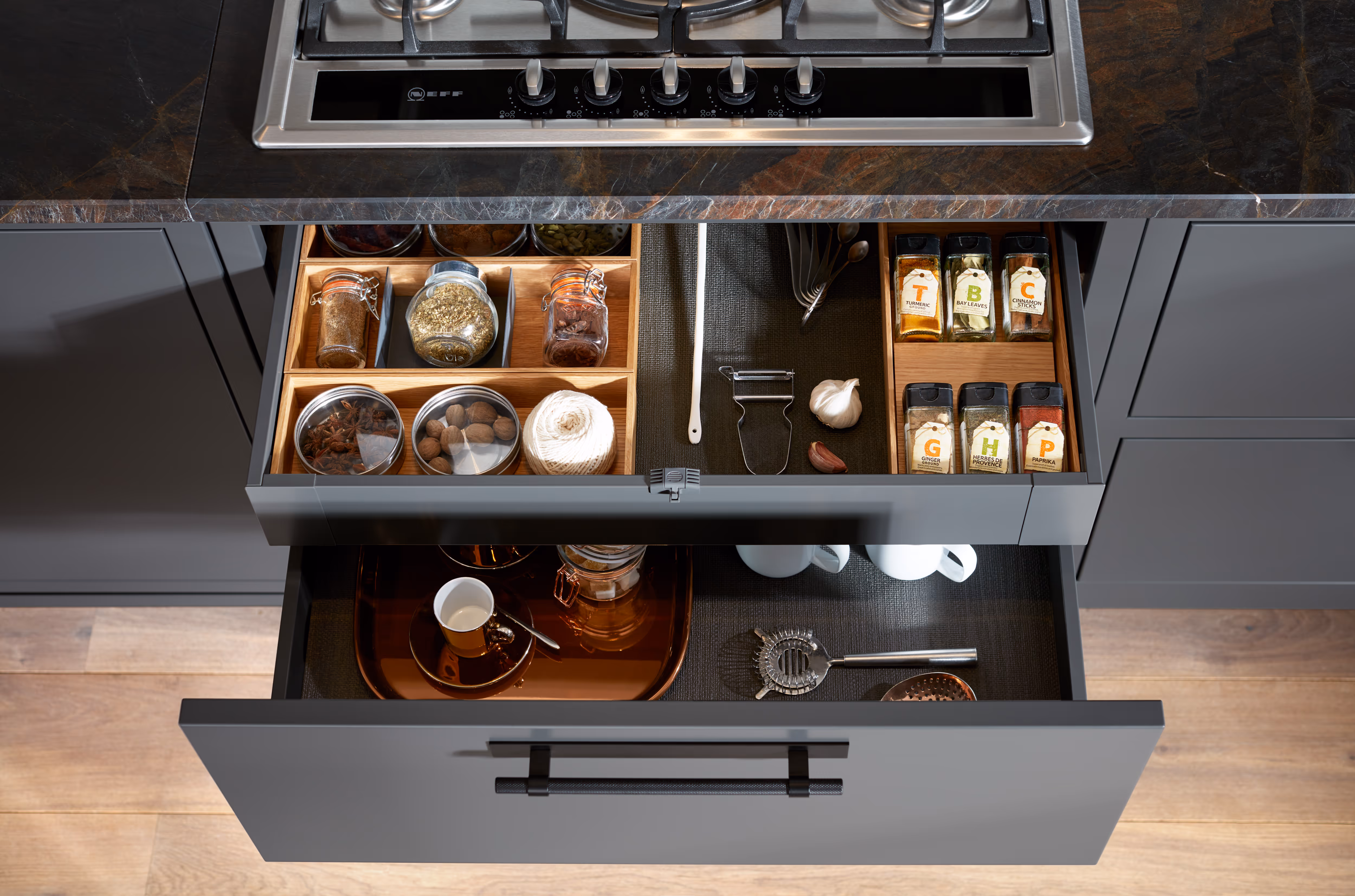 1909 Slab bespoke kitchen by Anthony Lawrence Interiors, Saddleworth